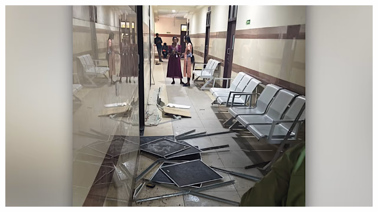 ceiling fell down ceiling fell down