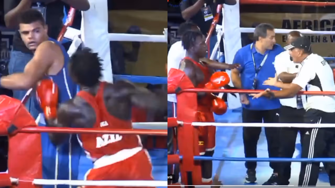 Ugandan Boxer Aziz Abdul Disqualified After Illegal Punch In Final Ugandan Boxer Aziz Abdul Disqualified After Illegal Punch In Final