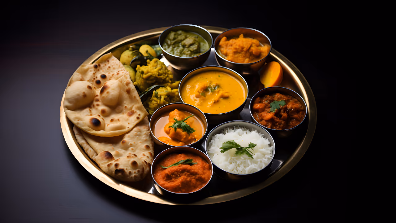 Veg thali meals Veg thali meals