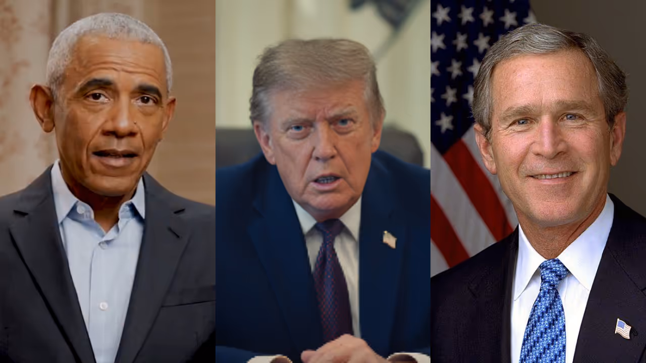 Barack Obama, Donald Trump, and George Bush Barack Obama, Donald Trump, and George Bush
