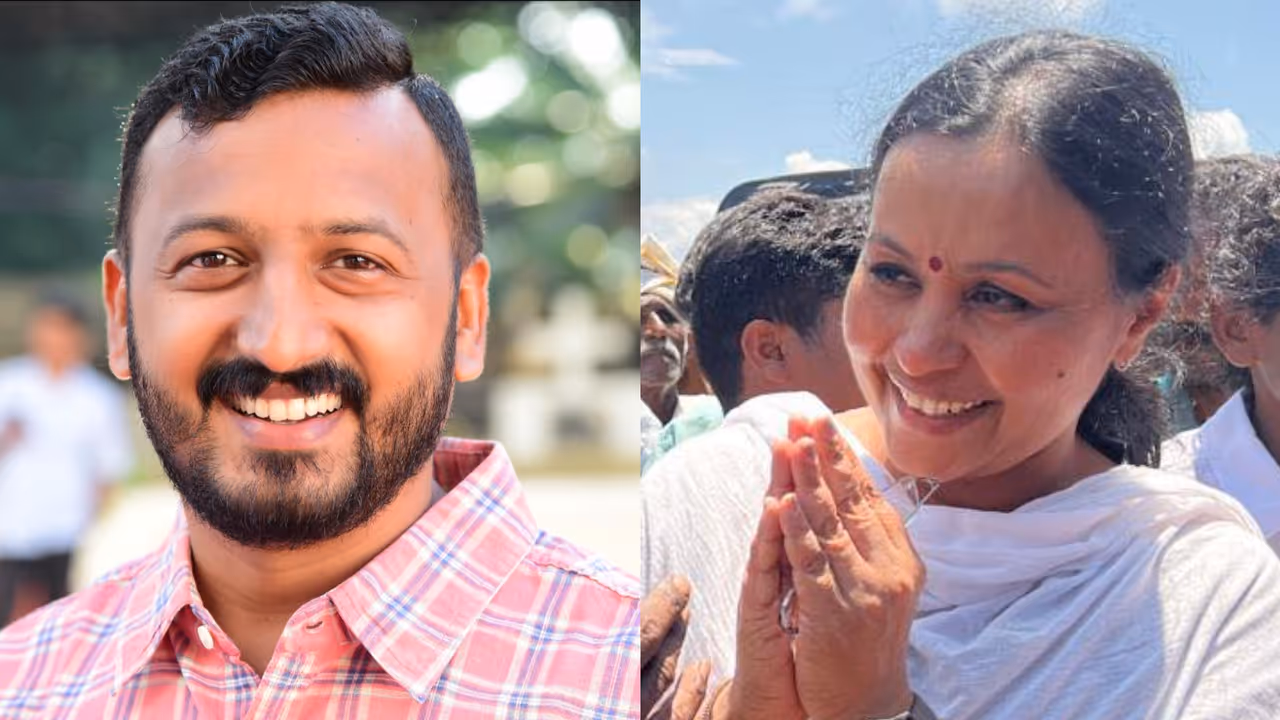 Veena george Rahul mamkoottathil