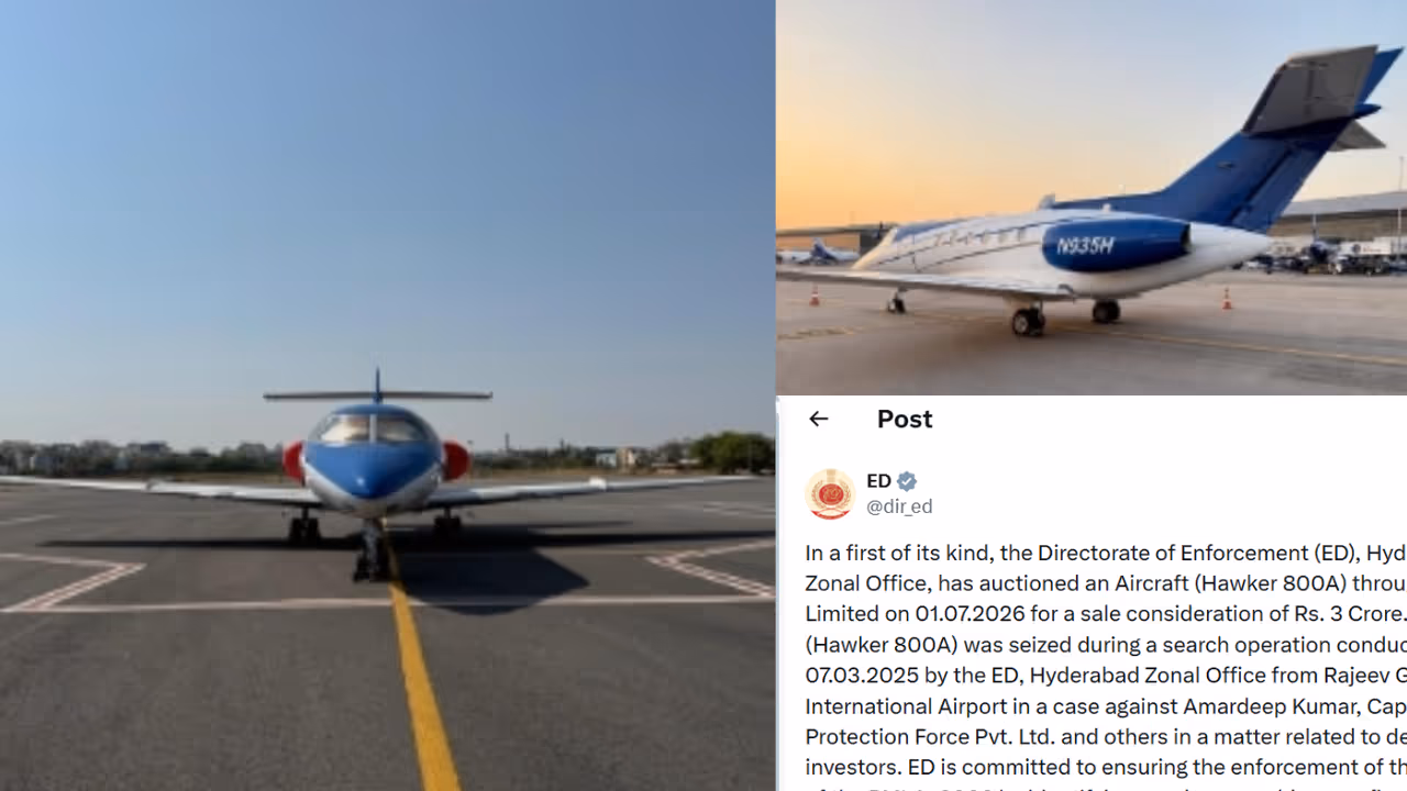 ED Auctions Seized Private Jet at Affordable Price ED Auctions Seized Private Jet at Affordable Price