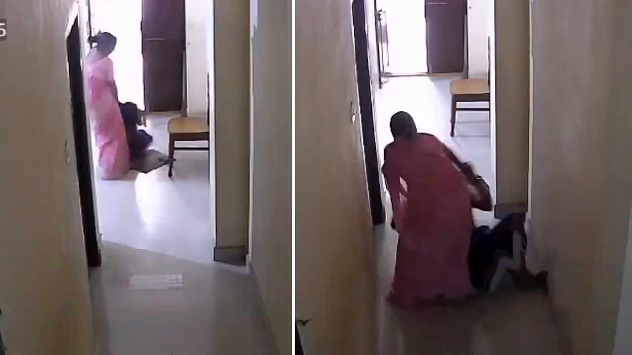 Hyderabad Shocker: Woman Allegedly Drags Mother in Law by Hair, Attacks Her With Knife; CCTV Video Goes Viral (WATCH) Hyderabad Shocker: Woman Allegedly Drags Mother in Law by Hair, Attacks Her With Knife; CCTV Video Goes Viral (WATCH)