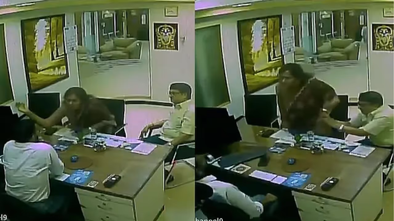 Kayalvizhi Alagiri slaps SBI branch manager after row over faulty lift Kayalvizhi Alagiri slaps SBI branch manager after row over faulty lift