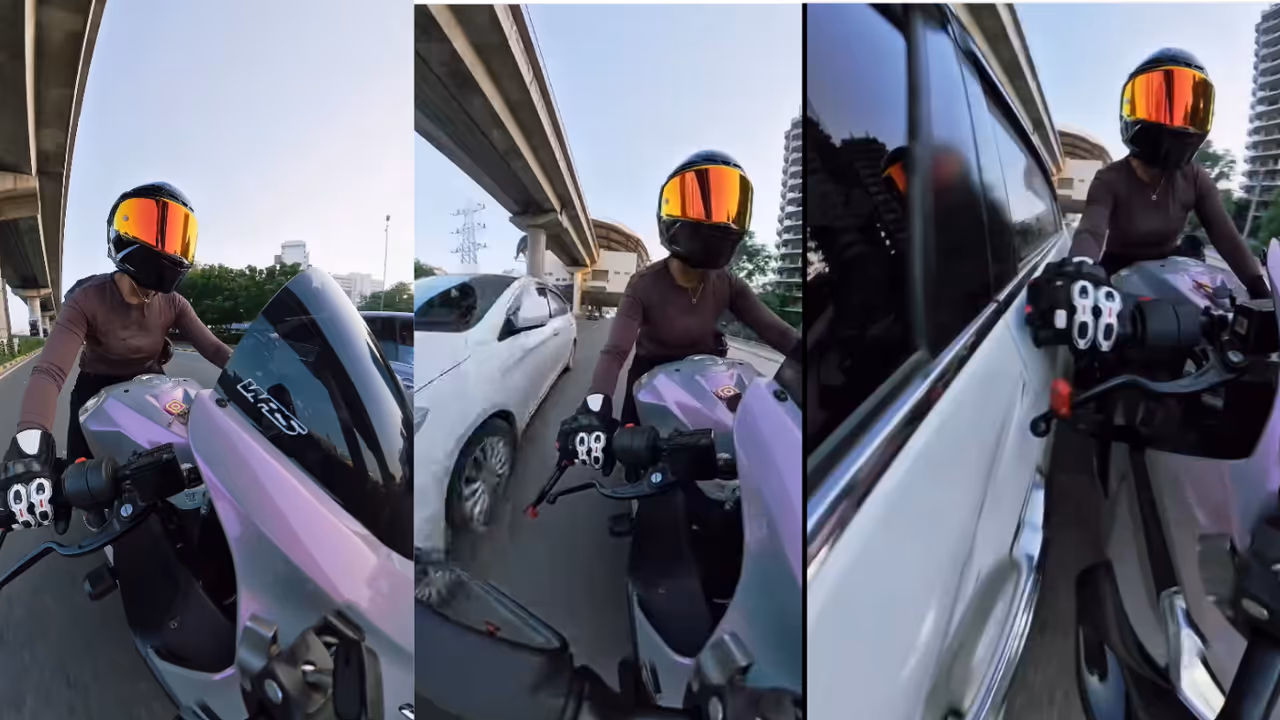 Woman Biker Hit After Being Chased Woman Biker Hit After Being Chased