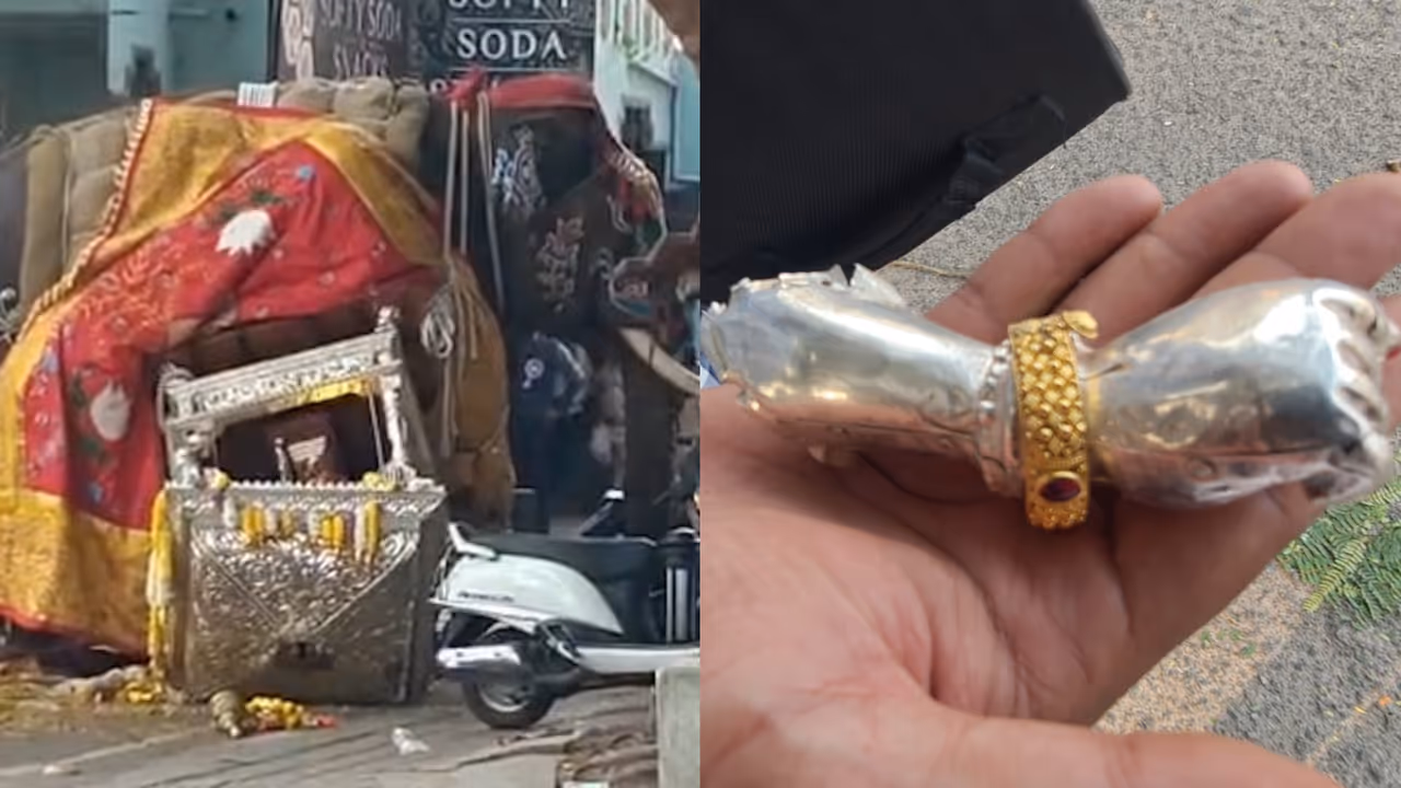 Chamundeshwari Idol Damaged Shivamogga Dasara Chamundeshwari Idol Damaged Shivamogga Dasara