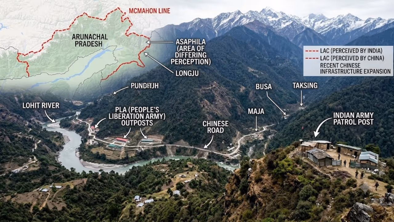 Asaphila and Longju in Arunachal Pradesh remain sensitive but no clashes reported between india and china Asaphila and Longju in Arunachal Pradesh remain sensitive but no clashes reported between india and china