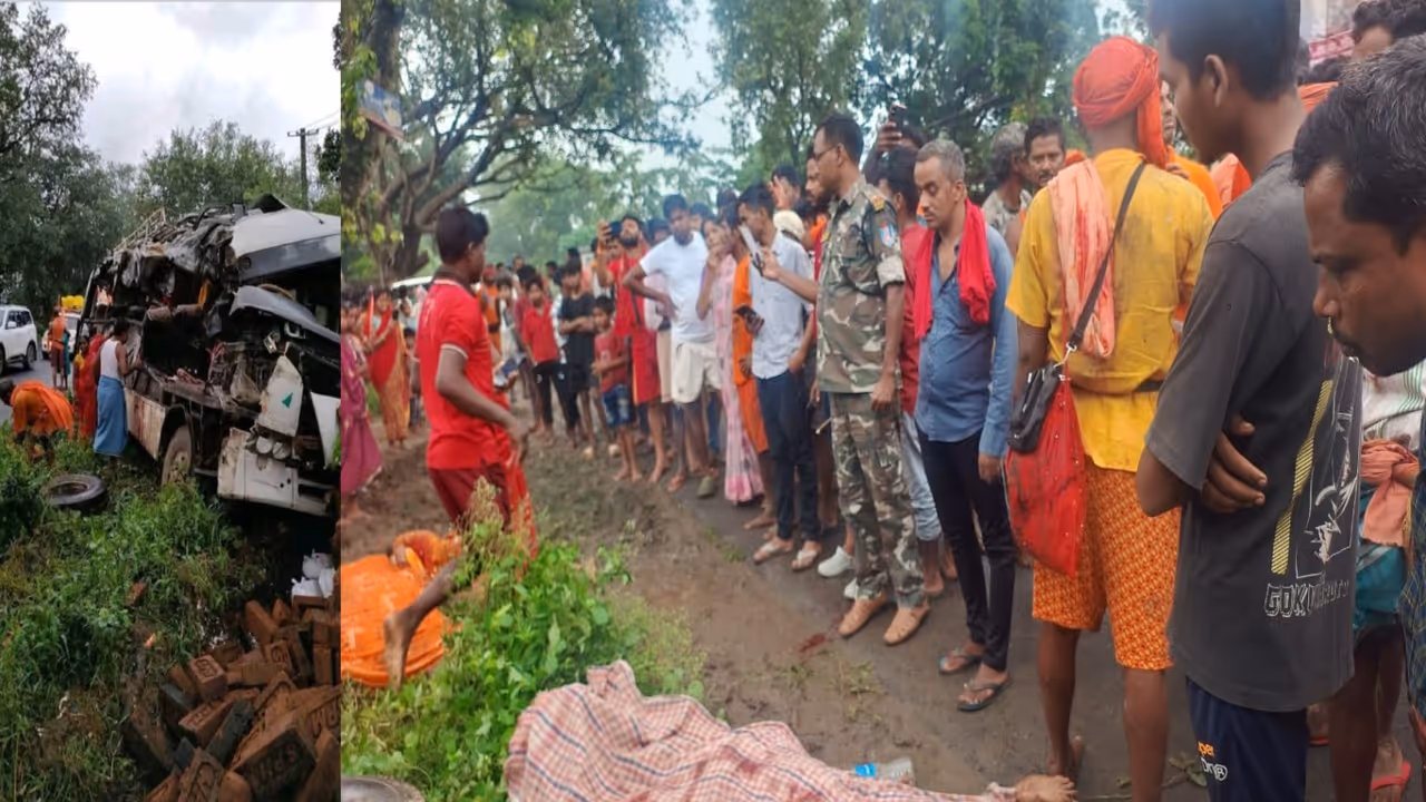 Jharkhand bus truck collision