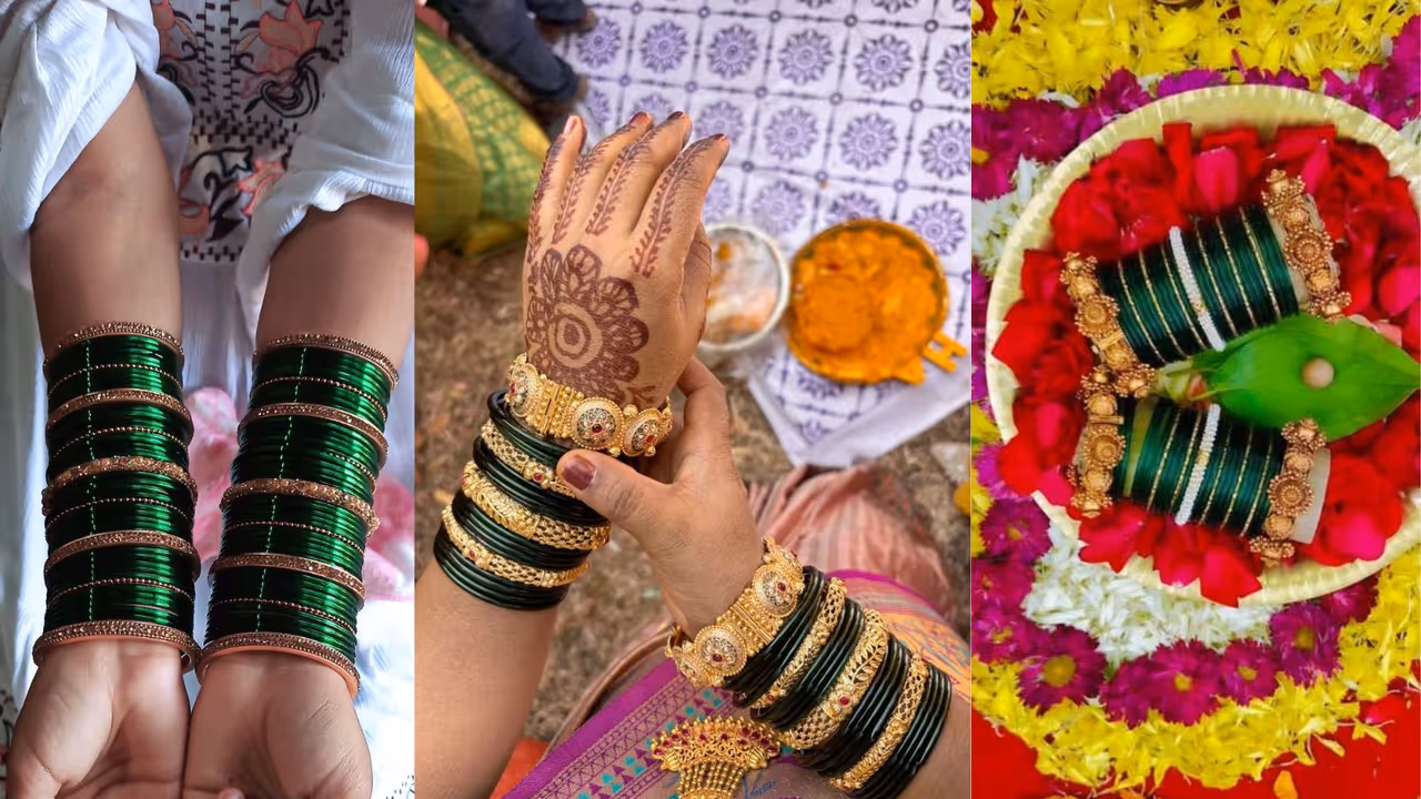 Elegant green silk thread bangles for Sawan 2025 celebration Elegant green silk thread bangles for Sawan 2025 celebration