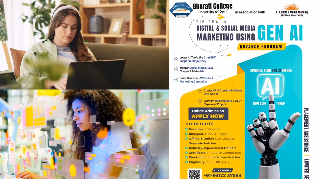 DU Bharati College short term course admission 2025