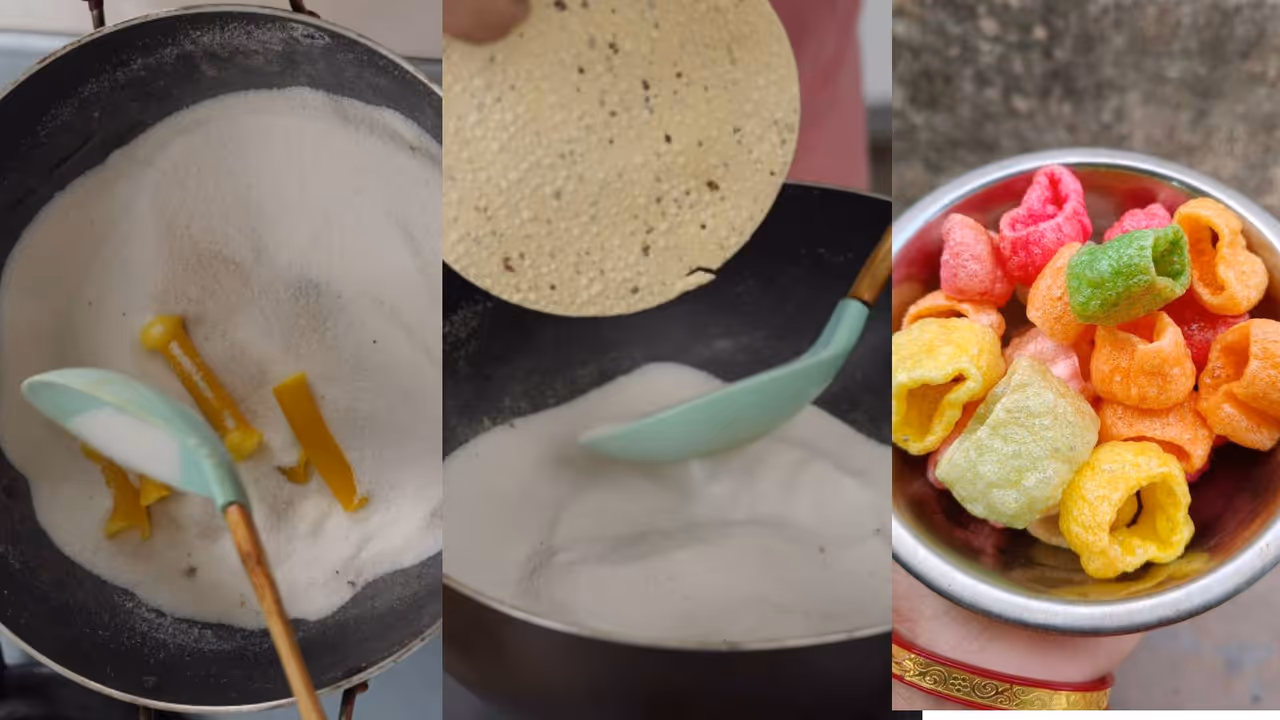 Fry Papad without Oil