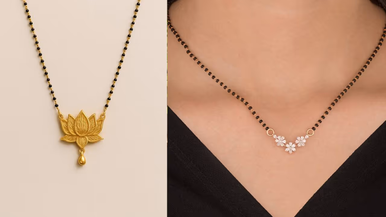 Flower Mangalsutra Pendant Flower Mangalsutra Pendant