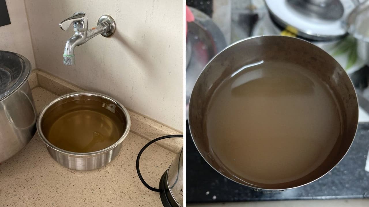 Bengaluru resident shares video of muddy water Bengaluru resident shares video of muddy water