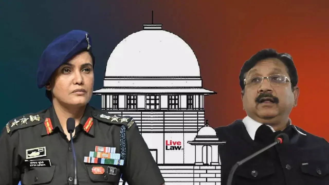 Col Sofiya Qureshi Minister Vijay Shah  Col Sofiya Qureshi Minister Vijay Shah