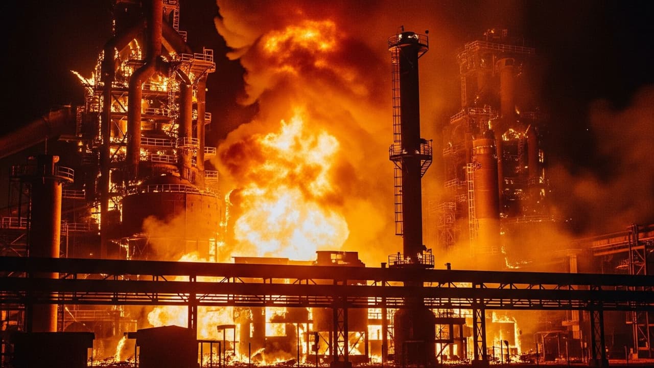 steel plant fire steel plant fire