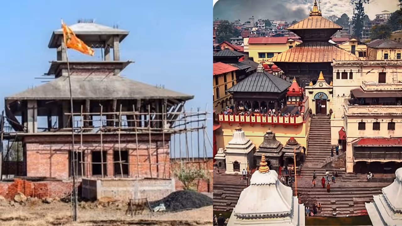 indore tillour khurd pashupatinath style shiva temple construction nepal architecture news
