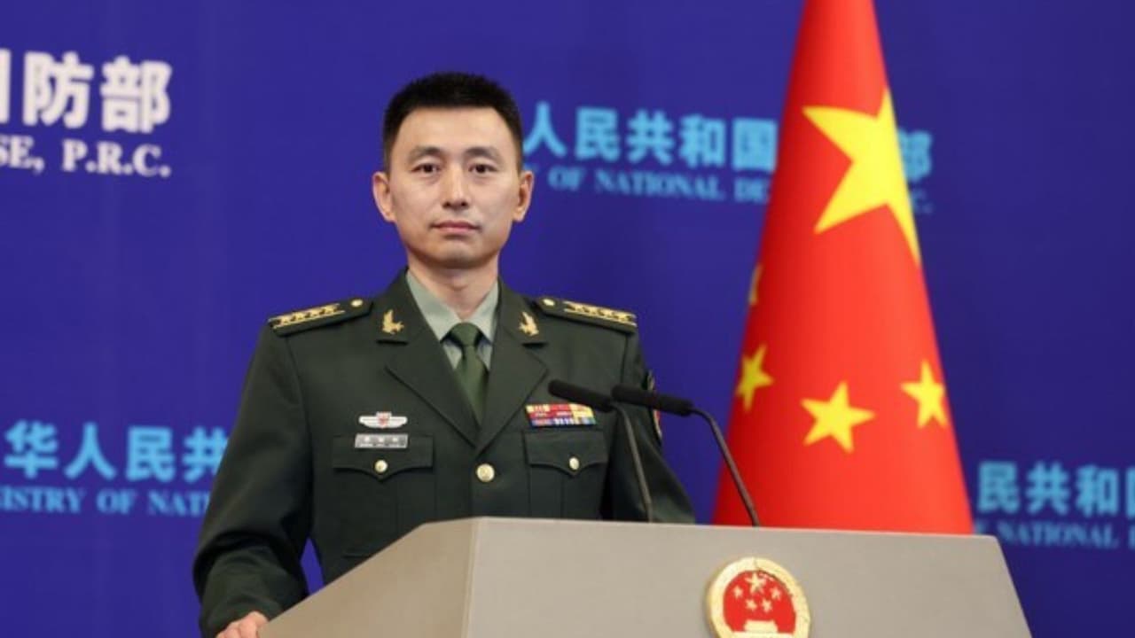 Chinese Defense Ministry spokesperson Zhang Xiaogang Chinese Defense Ministry spokesperson Zhang Xiaogang
