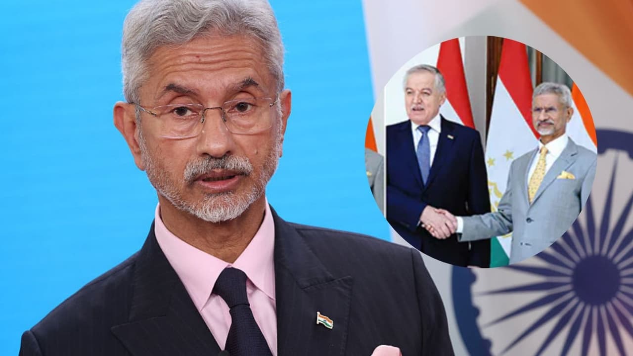 EAM Jaishankar with Foreign Ministers of the three central asian countries EAM Jaishankar with Foreign Ministers of the three central asian countries