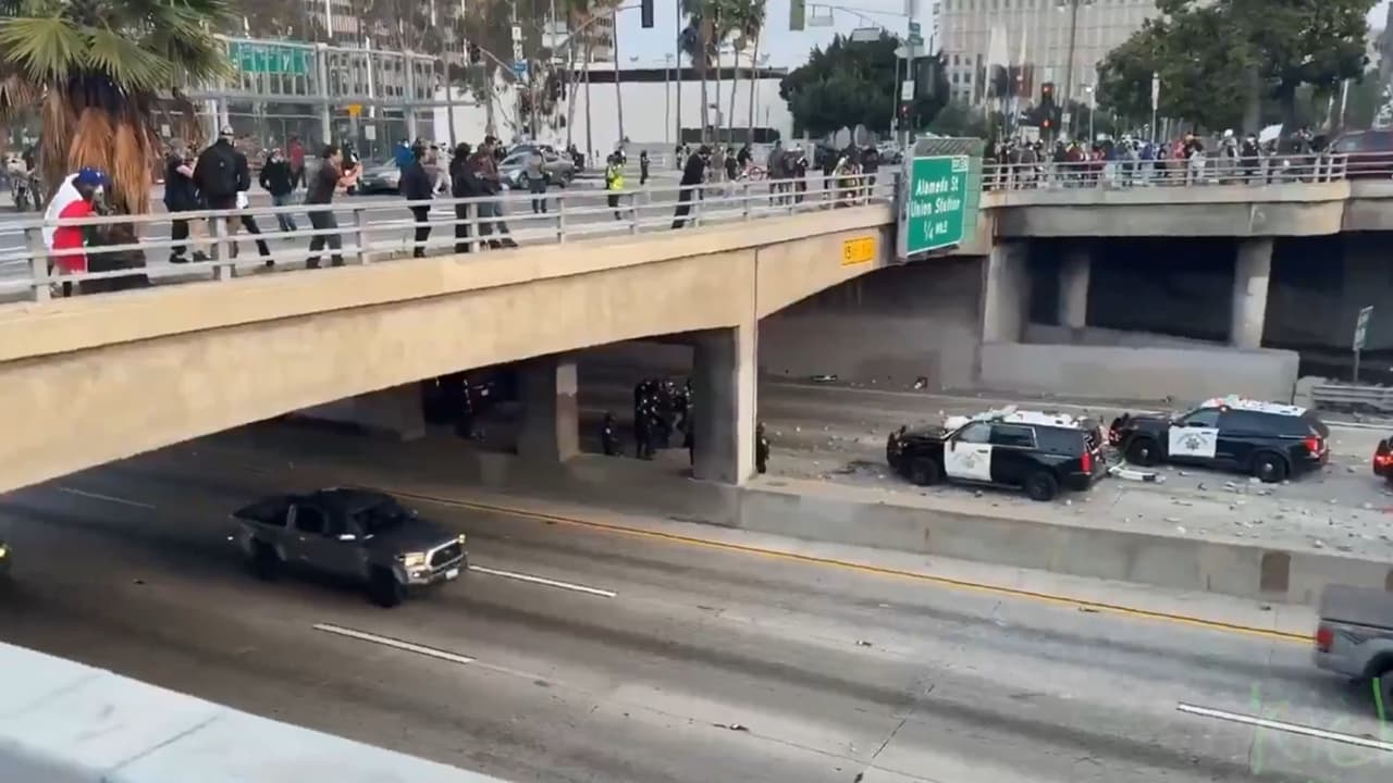 Los Angeles violent protests Los Angeles violent protests