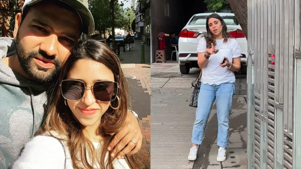 Ritika sajdeh and rohit sharma 