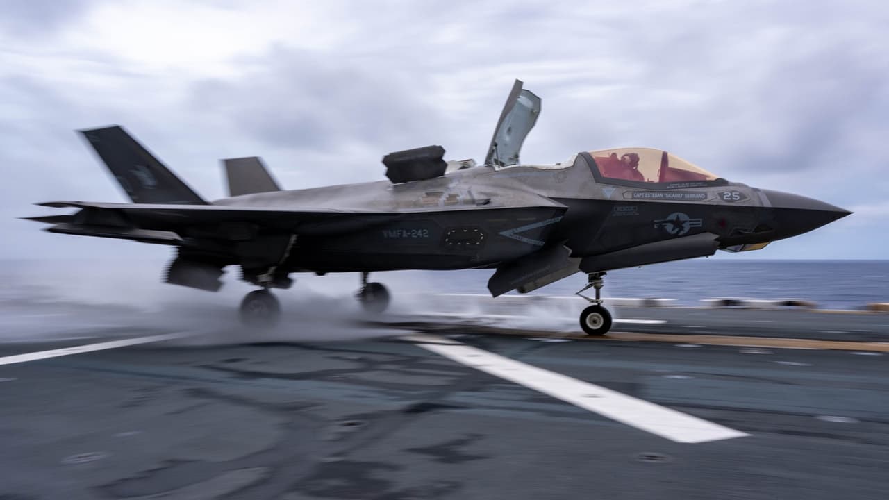 F 35B Lightning II fighter aircraft 