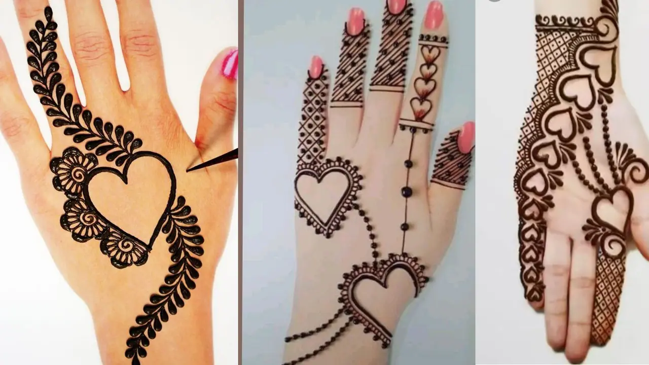 Heart Shape Mehndi