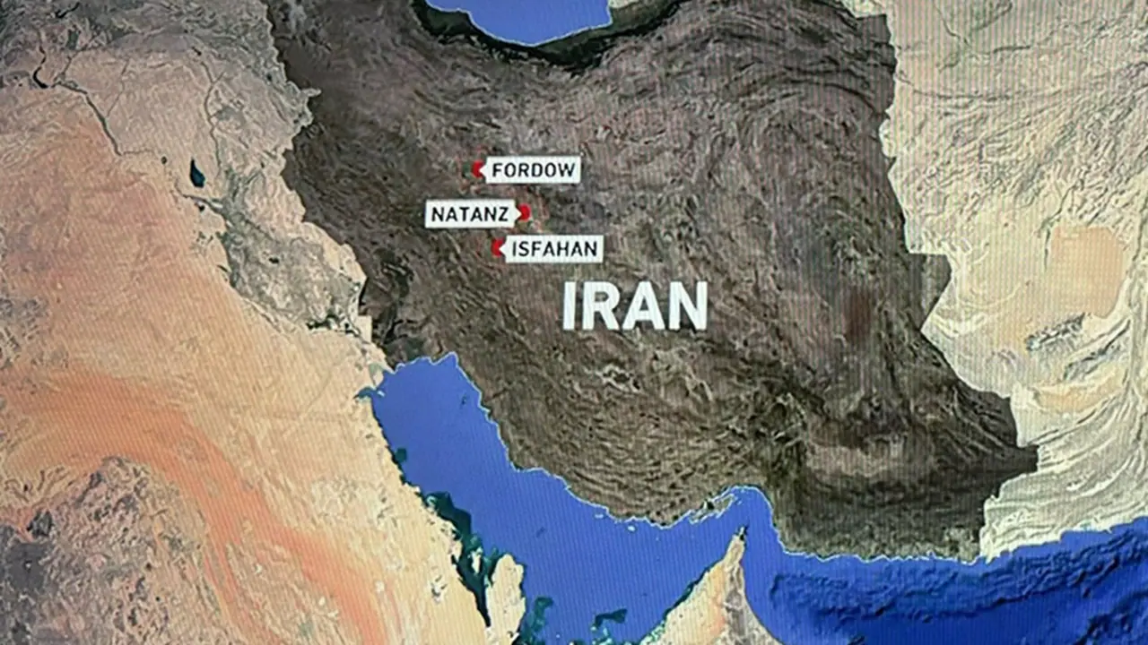 us attack on iran nuclear sites Map