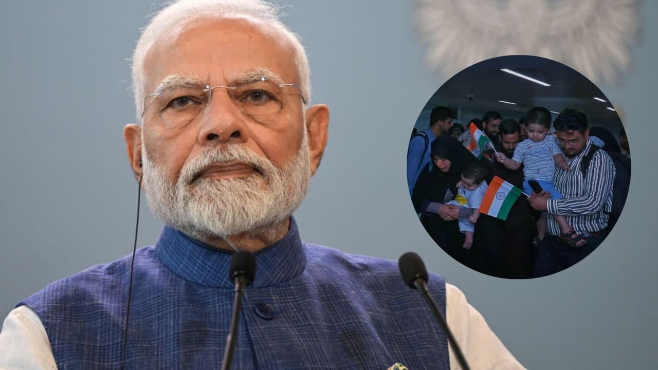 Indians and Nepalese nationals evacuated from Iran on a special flight arrived in Delhi Indians and Nepalese nationals evacuated from Iran on a special flight arrived in Delhi