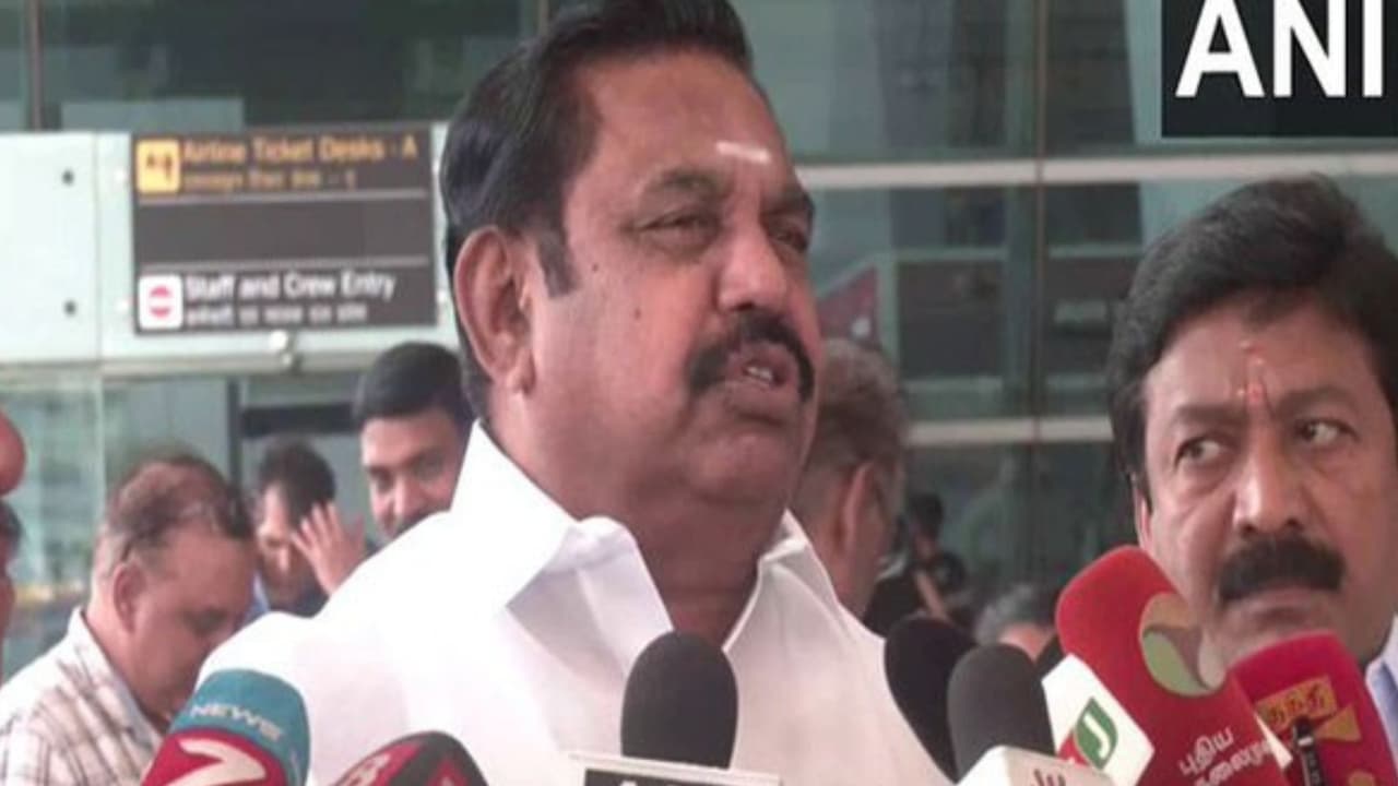 AIADMK General Secretary Edappadi K Palaniswami