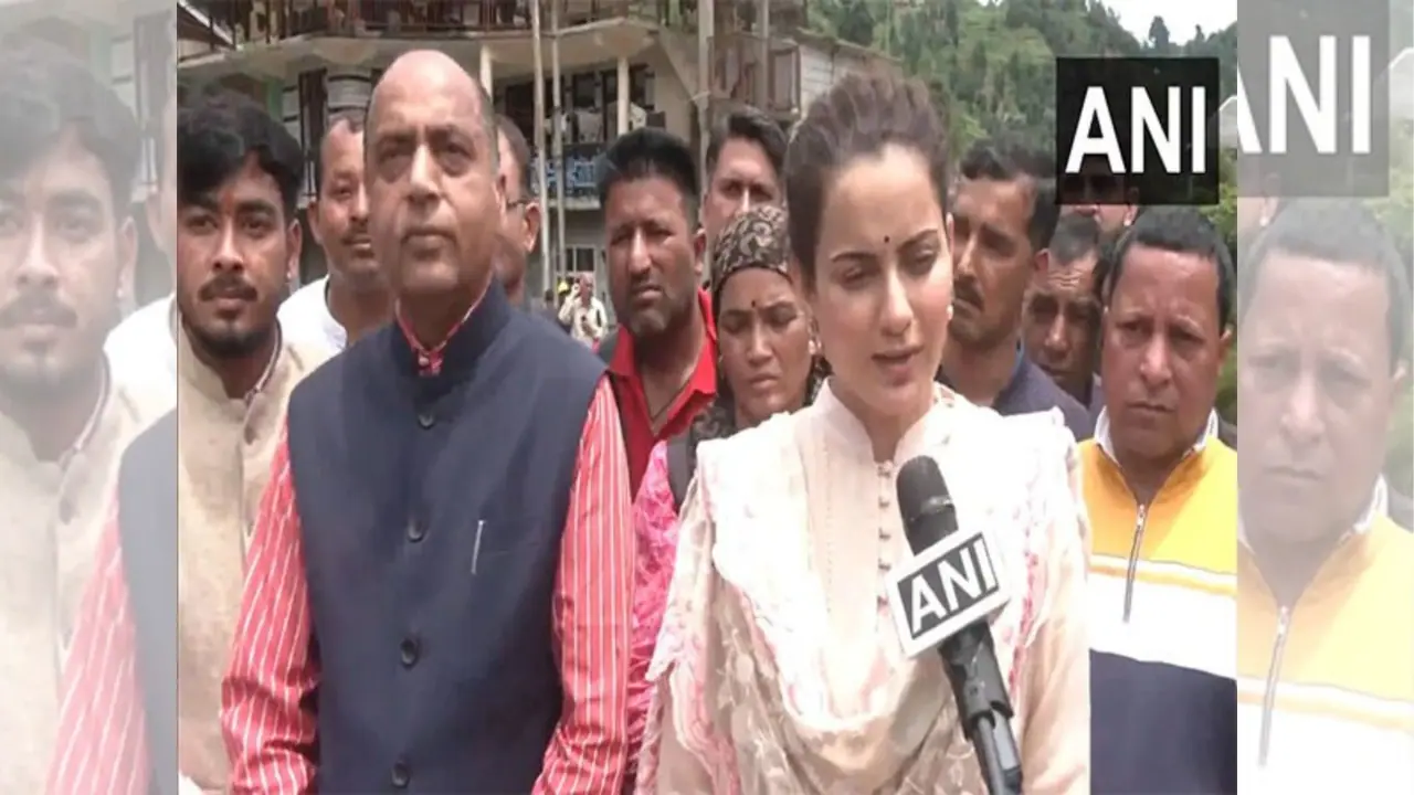 Jairam Thakur and Kangana Ranaut Jairam Thakur and Kangana Ranaut