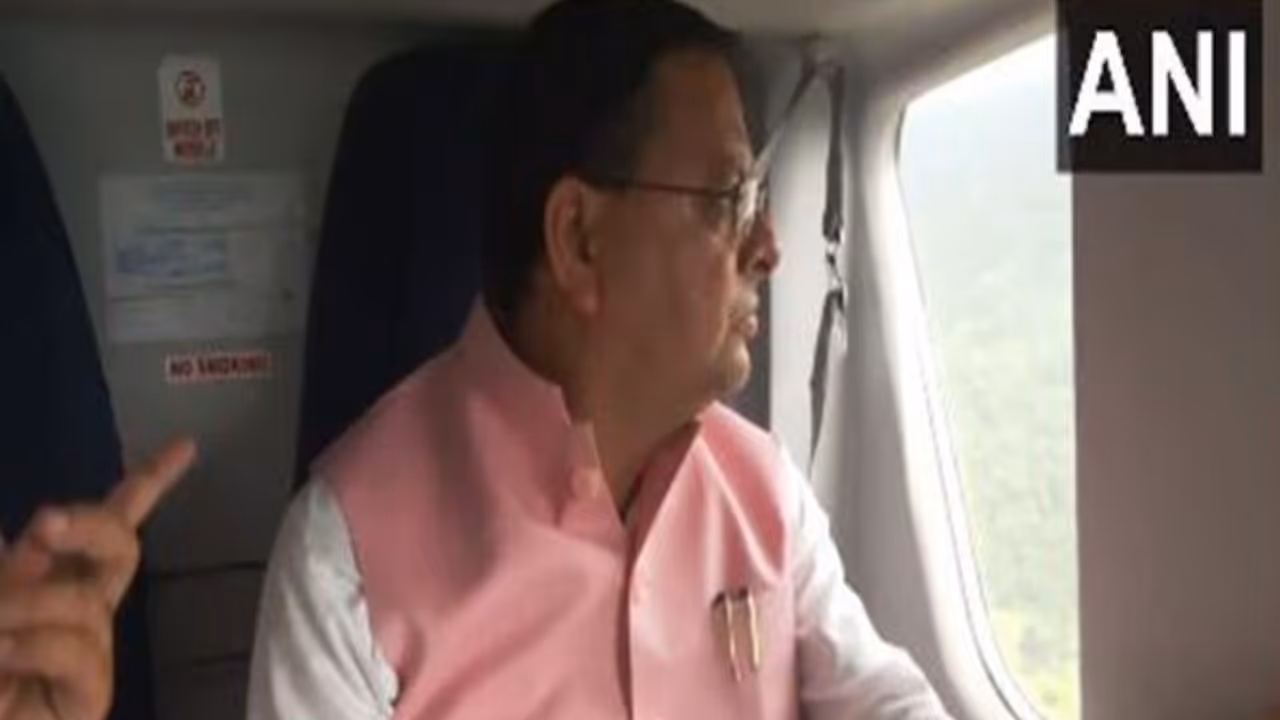 CM Pushkar Singh Dhami surveys flood hit areas along Yamunotri road CM Pushkar Singh Dhami surveys flood hit areas along Yamunotri road