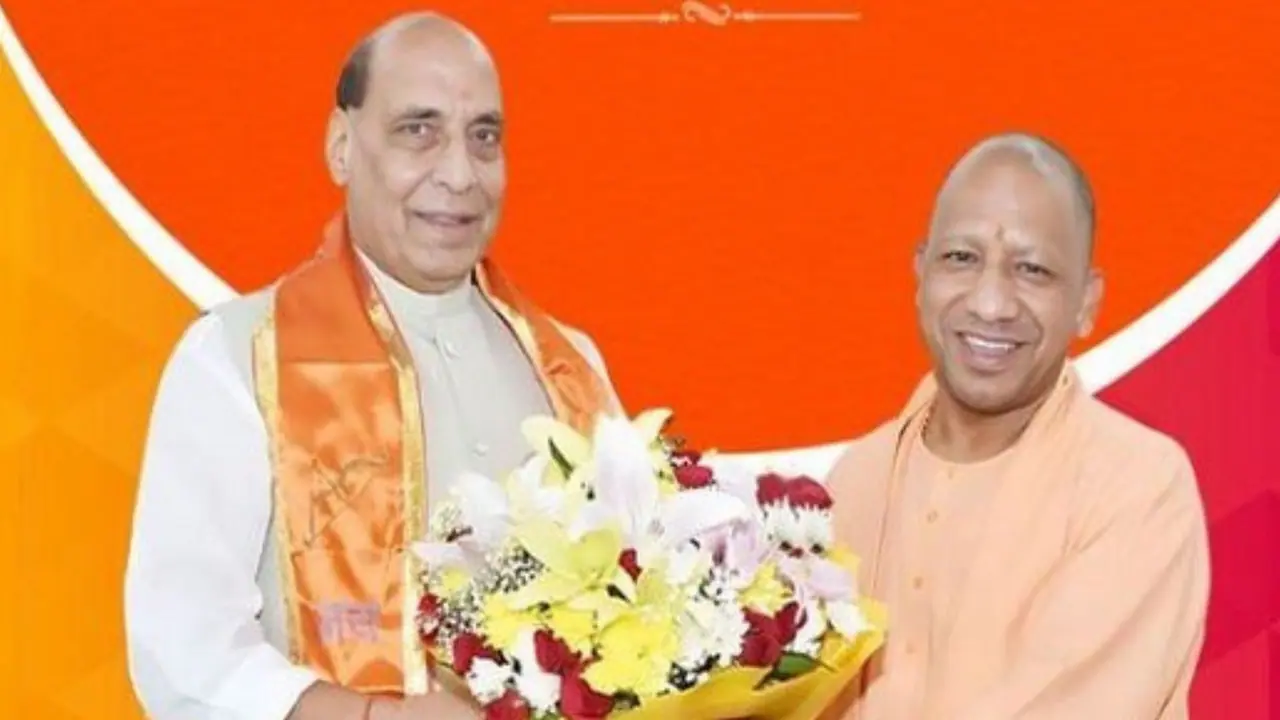 Rajnath Singh and CM Yogi Adityanath