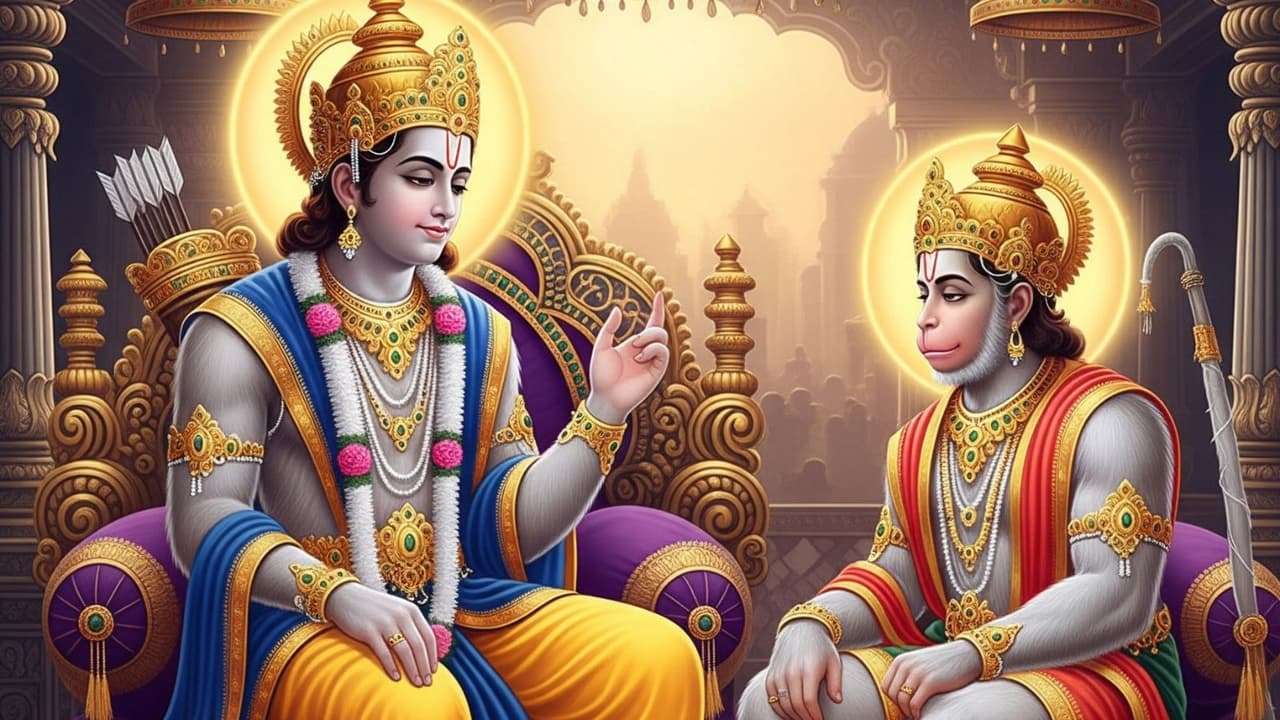 Ram ji and Hanuman ji picture