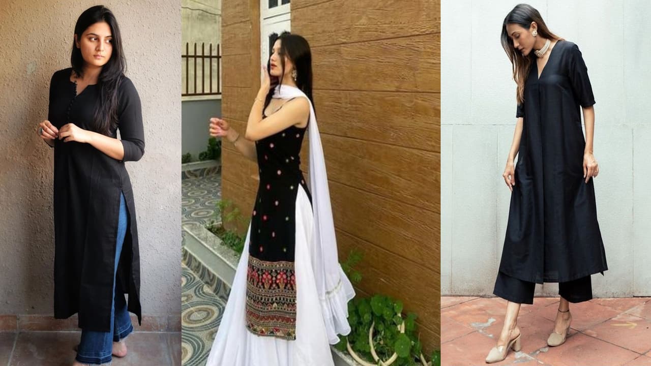 Black Kurti Styling Ideas