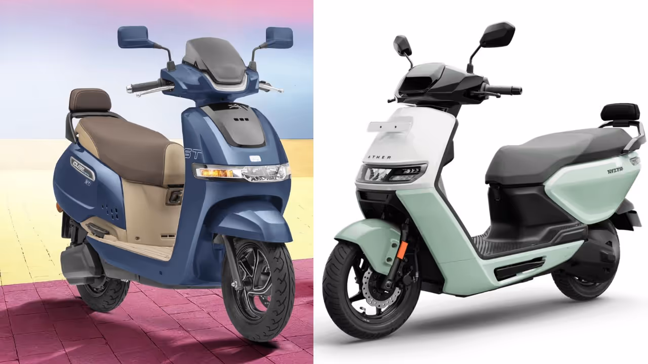 TVS iQube ST vs Ather Rizta S TVS iQube ST vs Ather Rizta S