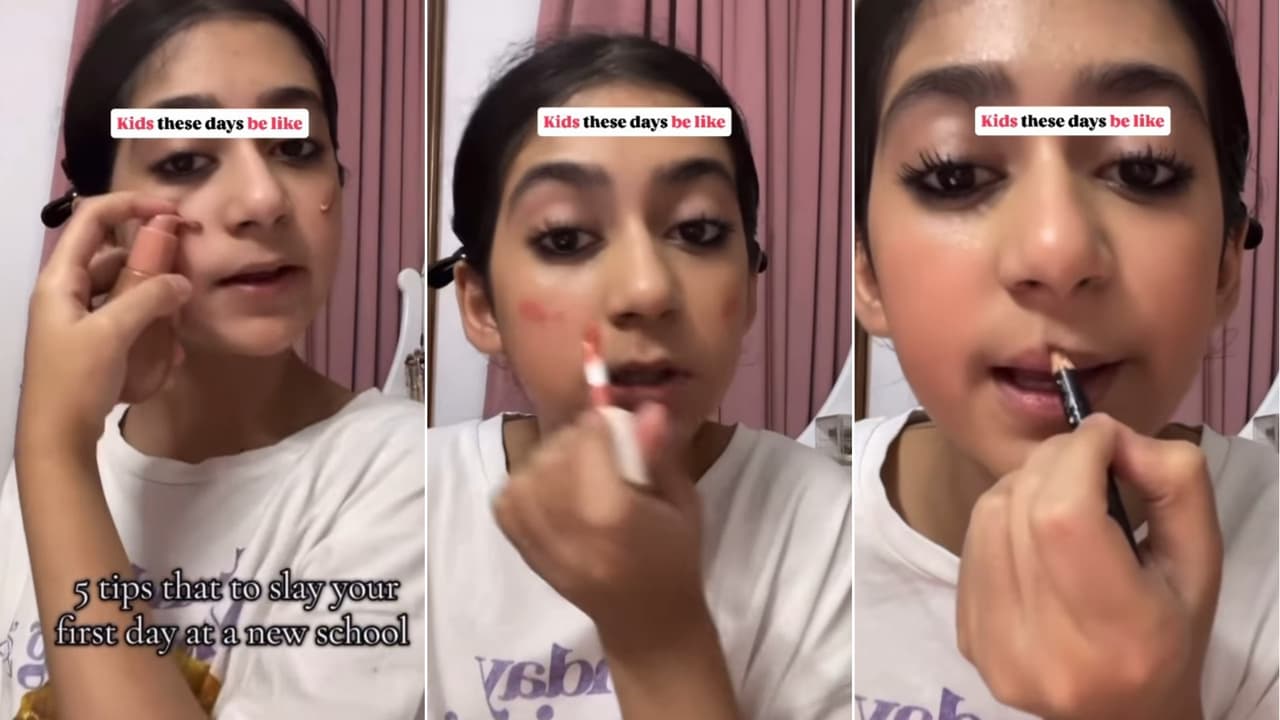 Schoolgirl’s Makeup Tutorial Sparks Fun Online Debate on 'Sephora Kids' vs 90s Childhood
