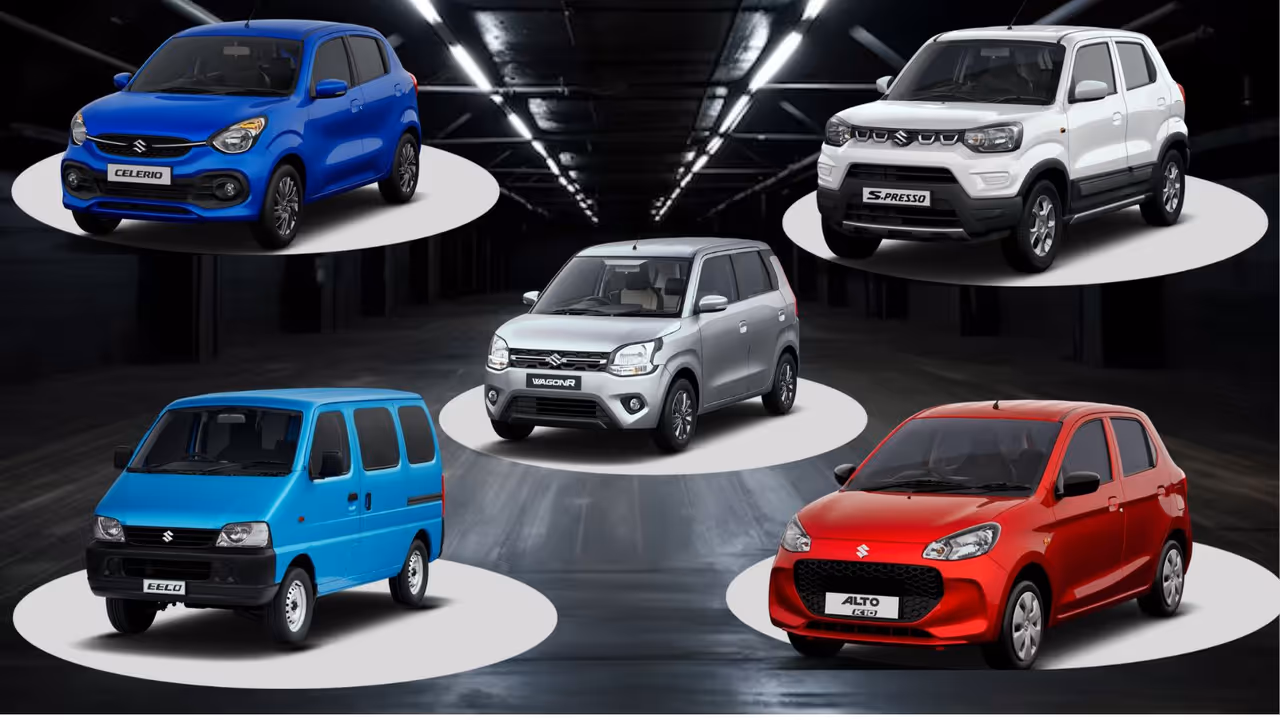 Maruti 5 most cheapest car in india 2025 