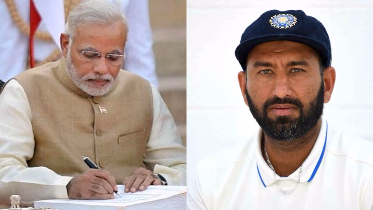 pm modi letter to pujara pm modi letter to pujara