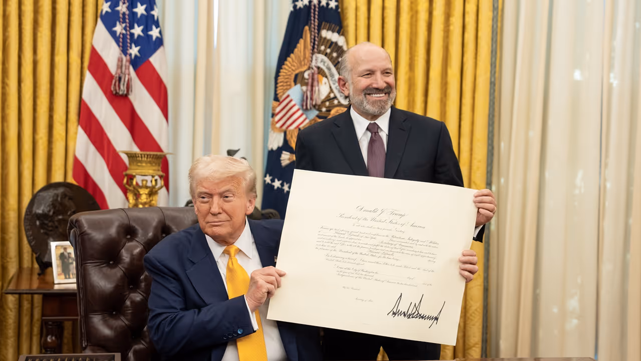 Howard Lutnick and Trump 