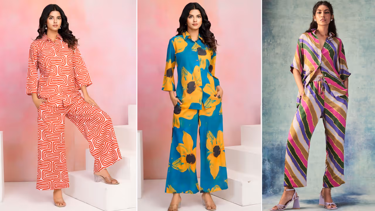 Cotton Printed Co ord sets Best matching Design Availaable Online for Girls