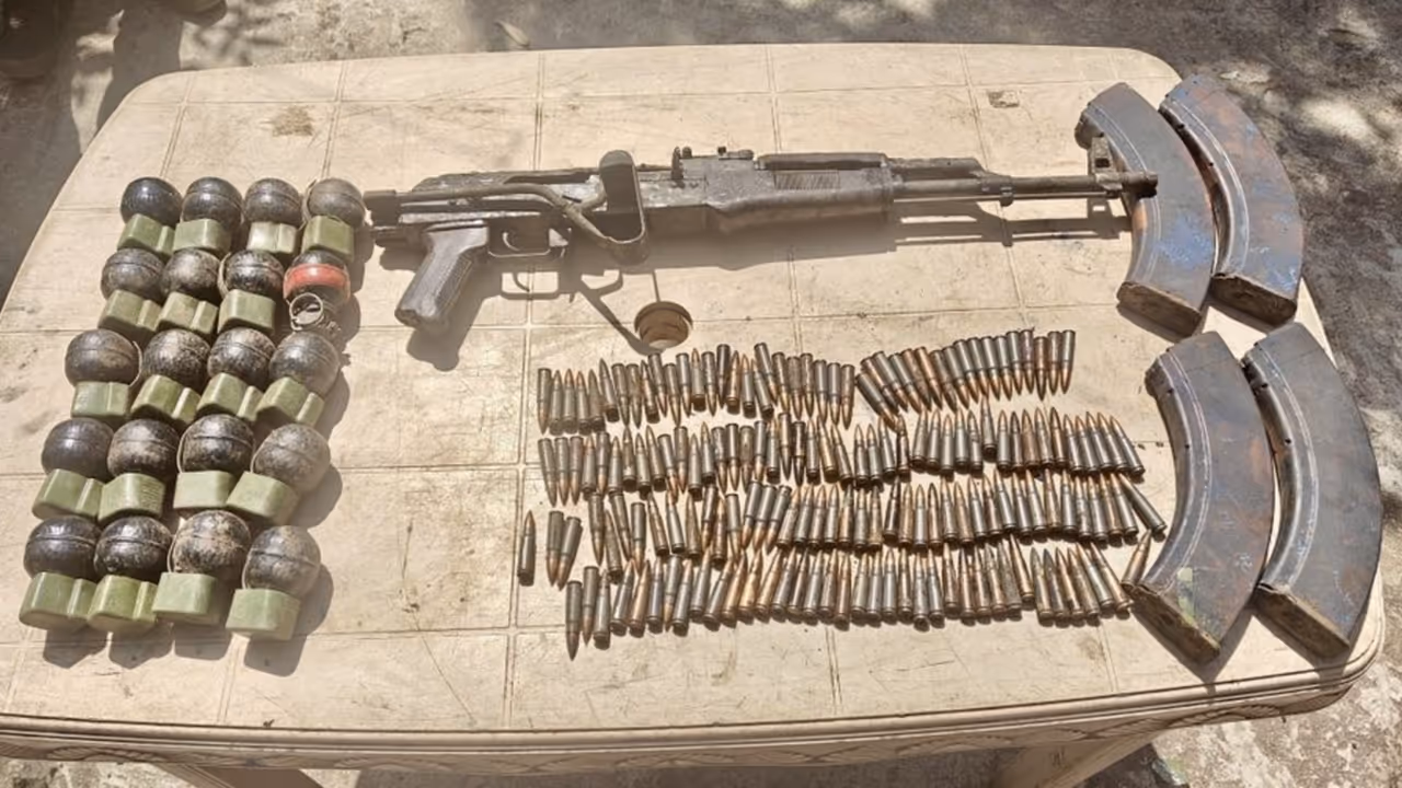 20 Hand Grenades and other war like stores recovered in Poonch Sector