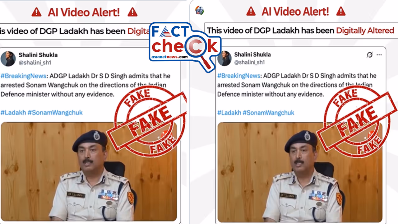 laddakh dgp viral video fact check laddakh dgp viral video fact check
