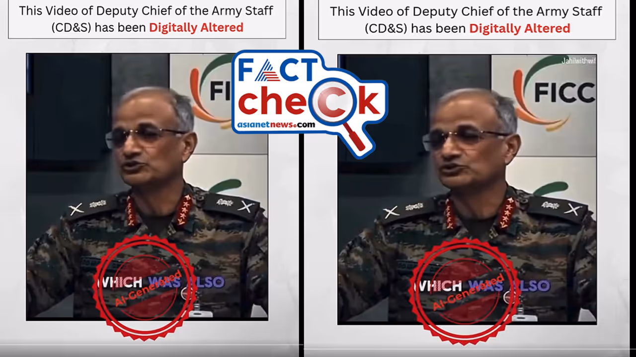 deputy chief of army staff viral video fact check