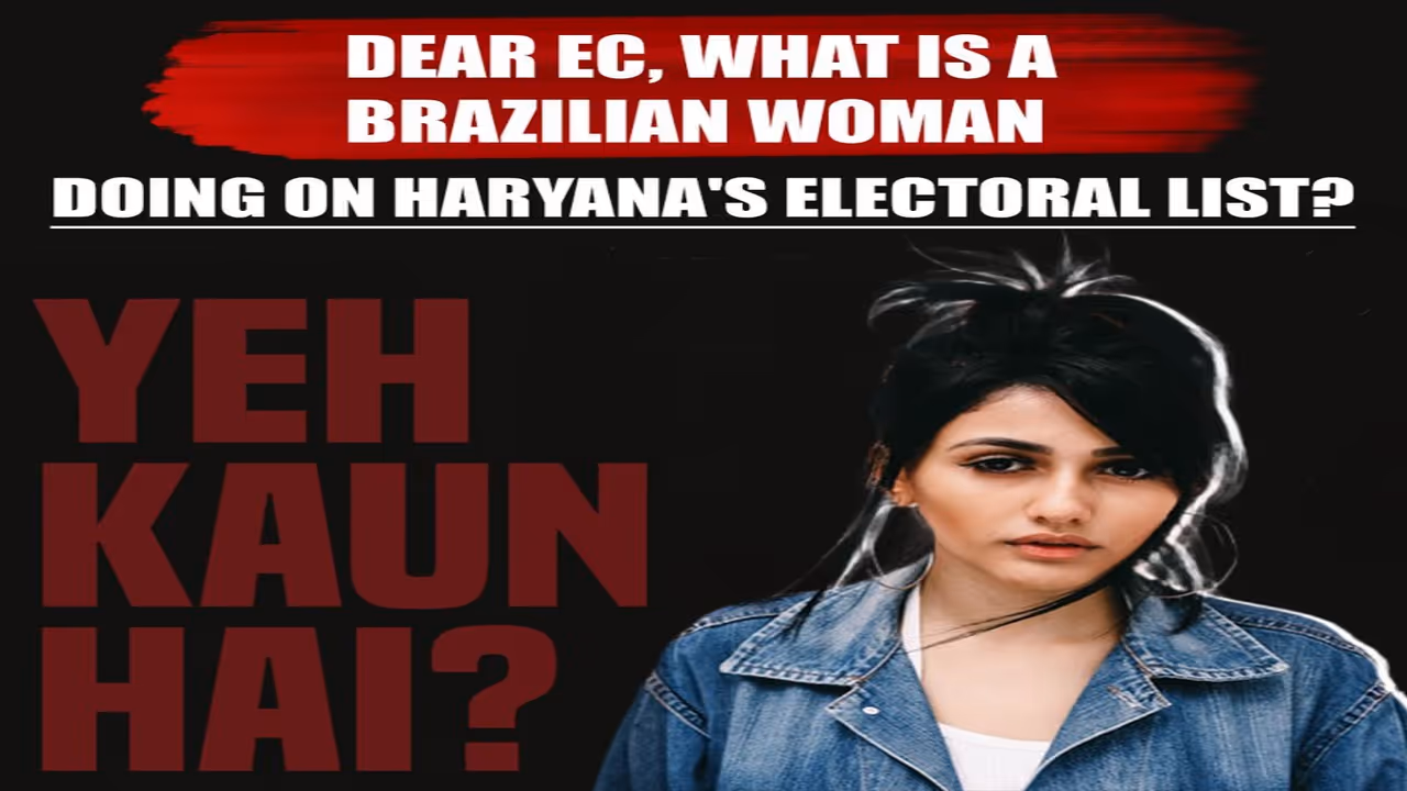 rahul gandhi claims haryana voter fraud brazilian model 22 votes