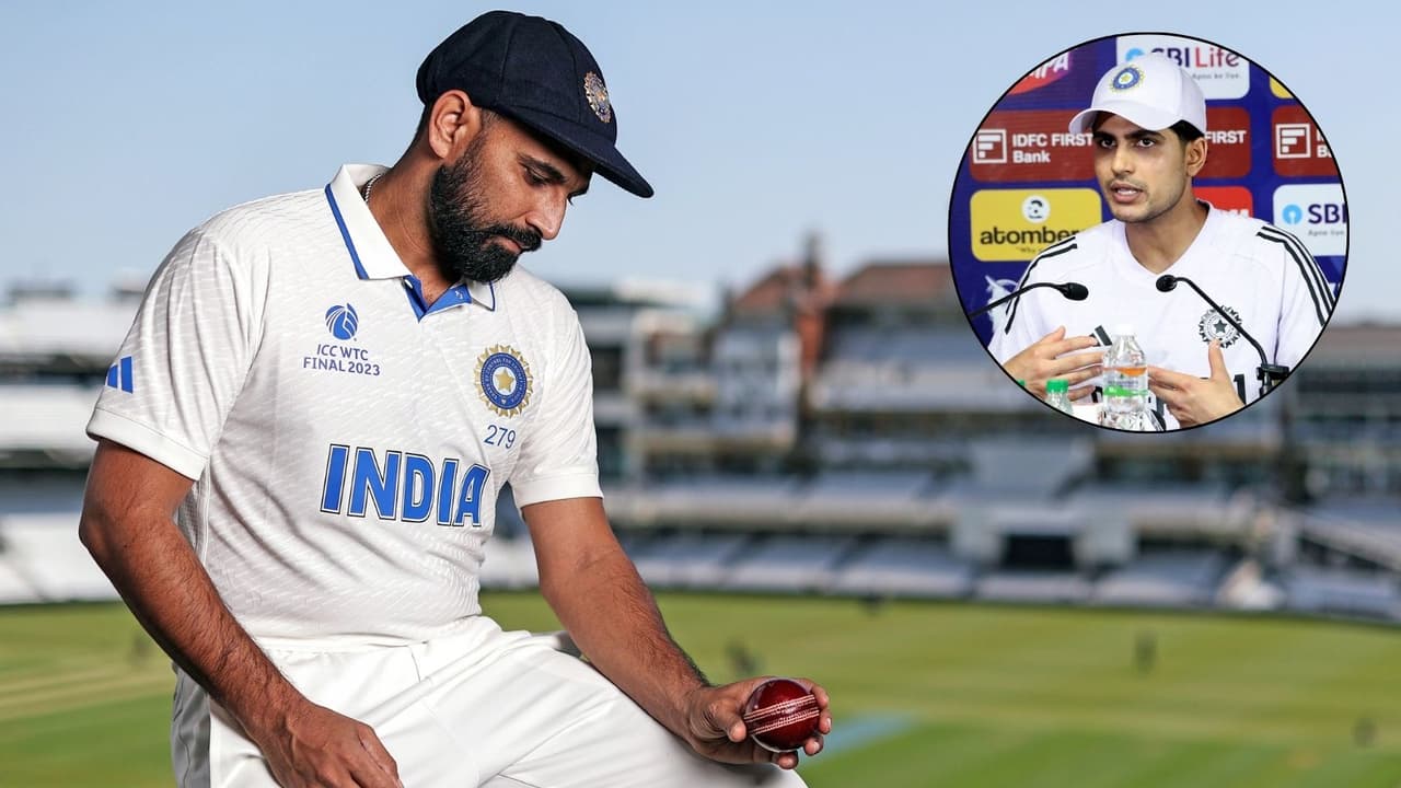 shubman gill reacts on mohammed shami 