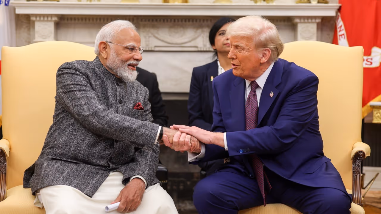 Prime Minister Narendra Modi with United States President Donald Trump