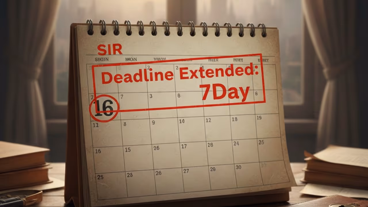 center extends sir deadline 7 days 12 states admin delay news update center extends sir deadline 7 days 12 states admin delay news update