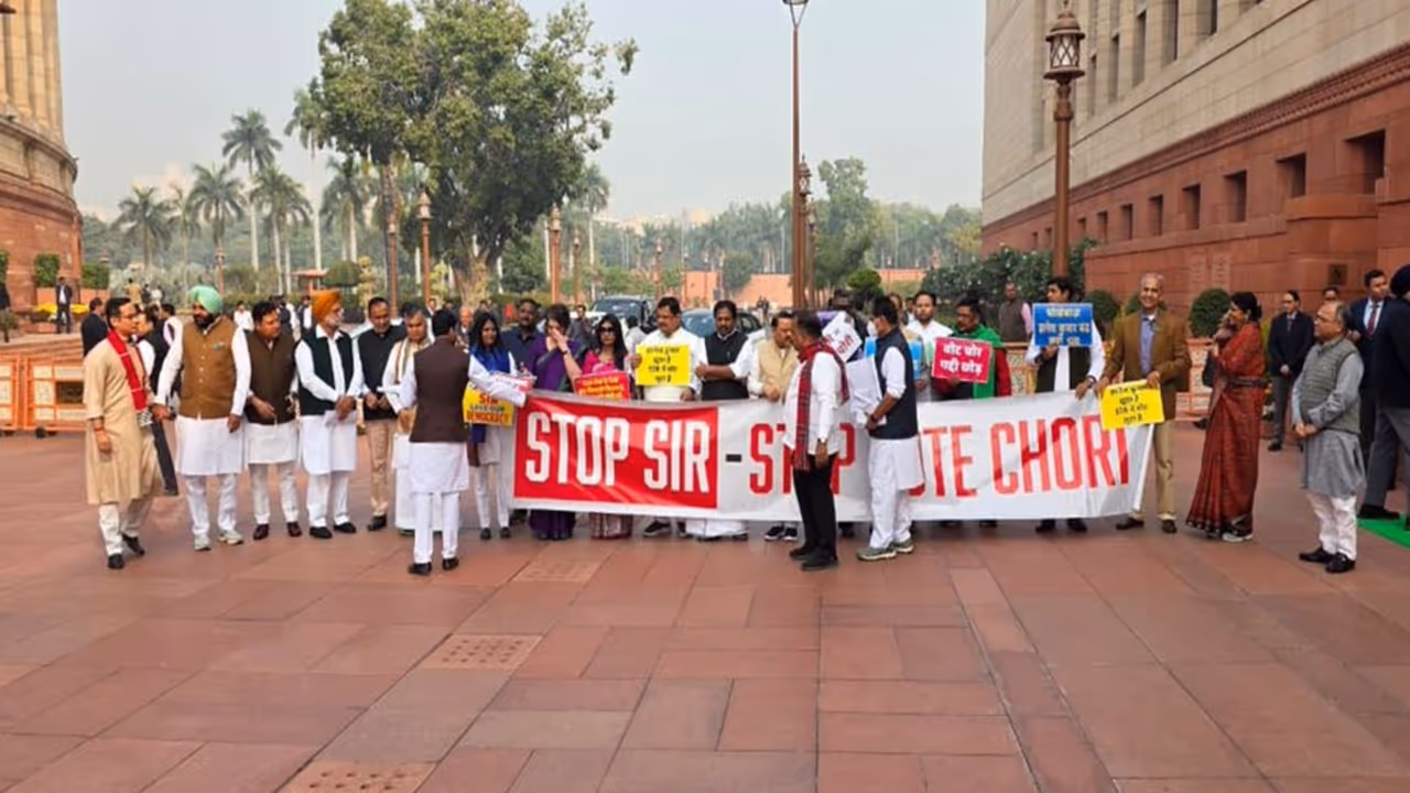 sir debate standoff opposition protest triggers chaos in parliament 2025