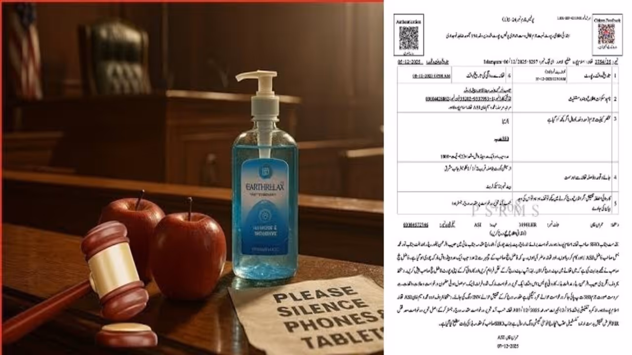 pakistan judge chamber theft fir filed lahore court apples handwash case