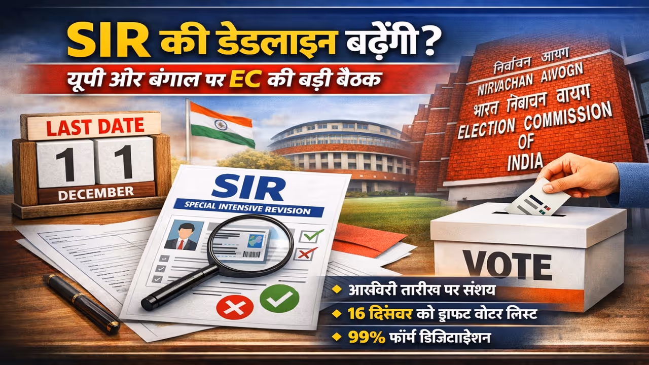 sir voter list deadline extension up ec meeting update